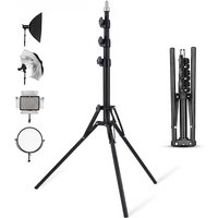 78'' Light Stand for Photography Aluminum Alloy Foldable Portable Photographic Lighting Tripod Camera Flash Mount Brackets