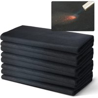 100*100cm Carbon Fiber Felt Fireproof Flame-retardant Torch Shield Mat Black High-temperature Resistant