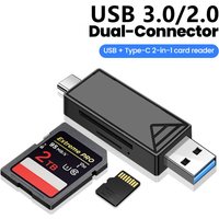 USB 3.0 2.0 Mobile Phone Card Reader TF SD High Speed Multifunction Type C SD TF Card Reader Adapter for Laptop Tablet Accessory