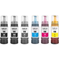 114 Ink 114 Dye Ink E-114 Ink Compatible for Epson Ecotank ET-8500 ET-8550