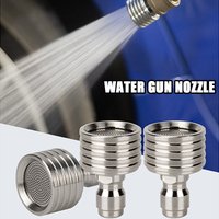 High Pressure Water Gun Interface Washing Nozzle Stainless Steel Shower 1/4 Quick Connect Wash Cars Garden Urban Tool