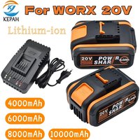 20V 4.0/6.0/8.0/10Ah Rechargeable Lithium Battery for Power Tools, Suitable for Worx WA3553 35514🛒