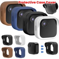 Silicone Security Camera Protective Case Cover Brim Design Camera Sleeve Anti-scratch for Blink Outdoor 4 (4th Gen)