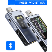 FNB58 USB Tester Monitor 28V 7A 196W 2.0” full-color TFT-LCD screen support PD2.0/PD3.0/QC2.0/QC3.0 Blue-Tooth Version
