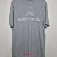 Kathmandu Logo S T Shirt Size L BNWT Grey vintage Washed streetwear Breathable Stylish Soft graphic Casual Unisex homme