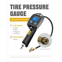 AliExpress NONE Multi-Unit Tire Inflator Gauge 0-18Kg/cm² 0-1800KPA 0-255PSI 0-18Bar Digital Display For Car Bike Tire Pressure Monitoring