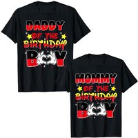 Mom and Dad Mommy of The Birthday Boy Mouse Family Matching T-Shirt Gift Mama Daddy Family Party Decor Saying Tee Graphic Outfit