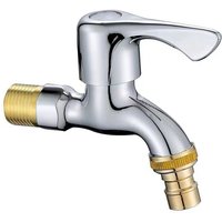 Washer Faucets 1/2" Male Wall Mounted Garden Balcony Water Tap Plastic Water Hose Quick Connector Single Cooled Faucet