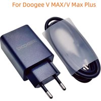 Original New DOOGEE V MAX VMAX Plus Cell Phone 33W Adaptor Travel Fast Charger EU Plug Adapter +Type-C USB Cable Line