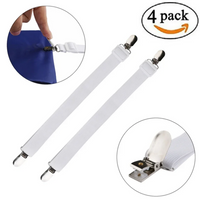 4/8PCS Adjustable Bed Sheet Fasteners Straps Elastic Mattress Cover Corner Holder Clip Grippers Suspender Cord Hook Loop Clasps