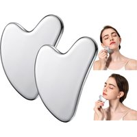 2/1pcs Stainless Steel Gua Sha Scraper Massager For Neck Body Guasha Massage Tool Facial Skin Care Guasha Board Face Massager