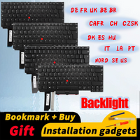 Suitable for Lenovo ThinkPad R14 E14 Gen2 Gen3 Gen4 backlit keyboard DE/FR/UK/BR/CAFR/CH/DK/ES/HU/IT/LA/NORD/PT/SE/US