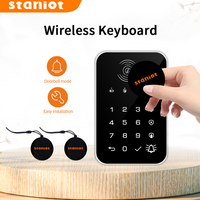 Staniot 433Mhz Wireless Touch Keyboard 2Pcs RFID Card Arm Or Disarm Password Keypad For Tuya Smart Home Security Alarm System