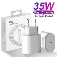 For Apple Original 35W Fast Charger For iPhone 17 16 Pro Max 15 14 13 12 11 USB-C Quick Charging 8 Plus Cable Phone Accessories