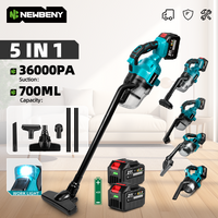 NEWBENY 1000 W Akku-Elektro-Staubsauger, wiederaufladbar, Hartböden, Karpfenreinigung, Elektrowerkzeuge für Makita 18–21 V Akku-Pin