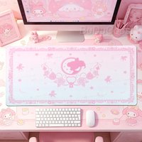 Sailor Moon Mouse pad Gaming Keyboard Accessories Flower Pad HD Print XXL Cute Girl Non-slip for Officer Desk Mat Laptop Carpet