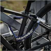 AliExpress NONE Heavy-Duty Waterproof Bike Lock – Anti-Theft Steel Chain with Keys for Motorcycles & Bicycles