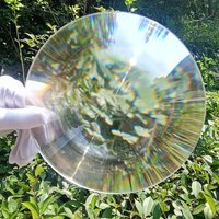 300mm PMMA Solar Focus Fresnel Lens Large Circular Spotlight Concentrator Magnifying Glass 120 180 220 360 2000mm Focal Length