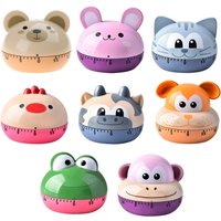 Fashion Design Daily Timer Alarm Clock Cartoon Animal Timer Cooking Timer Animal Counters for Kitchen Timing Tool