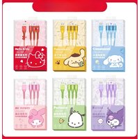 Cinnamoroll, Kuromi, Pochacco, My Melody Cute Cartoon 3-in-1 Data Cable, Universal Fast Charging Cable for Mobile Phones