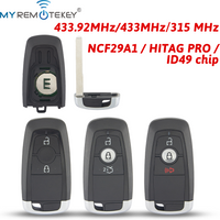 MYREMOTEKEY Smart Car Key Fob Remote Control HC3T-15K601-DB/M3N-A2C93142300/HS7T-15K601-DC ID49 Chip Ford Ecosport Edge Explorer