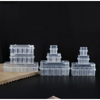 4/10Pcs Stackable Plastic Microtube Storage Box 3ML 2/4/6/24Slot Vial Storage Case Clear Freezer Tube Box Refrigerator 〔DD329〕