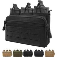 Cartridge Holder Hunting Bag Molle Magazine Pouch Triple Mag Bag Rifle Mag Admin Pouch EDC Bag Universal for M4 M14 M16 AK AR