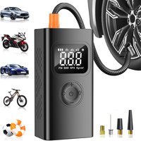 AliExpress STSCELZ Mini Car Tire Inflator 150PSI Portable Air Compressor Electric Pump With LCD Display LED Light For Motorcycle Bicycle Ball