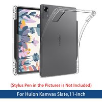 Case For Huion Kamvas Slate 11"inch, TPU Ultra-Slim Shockproof Soft Transparent Coverwith 4 Shockproof Airbags, Anti-Yellowing