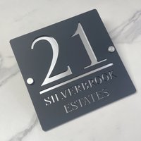 3D Floating Number Acrylic House Number Sign Custom Modern Waterproof Door Address Plate Personalized Outdoor Home Name Plaque