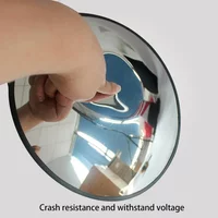 Convex Mirror Adjustable Traffic Mirror 45,30cm Wide Angle Mirror Convex Round 1PCS Outdoor Traffic Wide Angle Lens