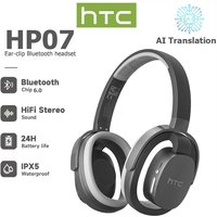 HTC Original AI Translate Headphone HP07 HiFi Stereo Sound Wireless Bluetooth Earphones Sport Game Headset With Mic Low Latency