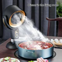 Portable Range Hood for Cooking Table Range Hood Vent Kitchen Hoods 2 Speed Exhaust Fan Retractable Negative Ion Air Purifier