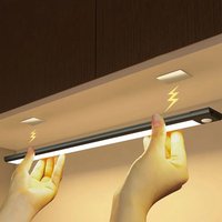 LED-Schrank leuchte USB Typ C wiederauf ladbare Bewegungs sensor LED-Lampe für Küchen schrank Schrank beleuchtung 20cm/30cm/40cm/50cm/60cm