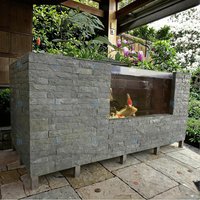 custom.Movable Stainless Steel Koi Fish Pond Aquarium to Big Aquatic Garden Fish with System Landscaping
