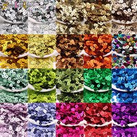 4/5/6mm Circular Hole PVC Sequin Silver Bottom Laser Bead DIY Hand Sewn Embroidery Scattered Bead Sequin In Stock