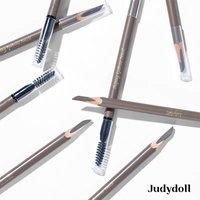 Judydoll Double Head Machete Eyebrow Pen Waterproof Long-lasting With Brush Condensed Non-fading Triangular Outline Brow Shape