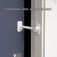 Door seam fixer ventilation and anti-closing door clip hand cat pet door snap closing device children limit lock
