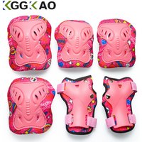 AliExpress KGGKAO 6Pcs Kids 3-12 Years Knee Pad Elbow Pads Guards Protective Gear Set for Roller Skates Cycling Skateboard Inline Skatings Scooter
