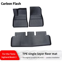 Suitable for Tesla Highland3 2024-2025 Model 3 TPE single-layer floor mat car floor mat