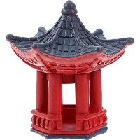 2Pcs Mini Japanese Torii Gate Figurines Retro Micro Shrine Gazebo Ornaments For Garden Micro Landscape Desk Shelf Decor
