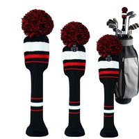Washable Golf Club Head Covers, Stretchy Striped Golf Sleeve, Universal Sports Supplies for Fairway Driver Hybrid Clubs