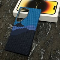 Luxury Carbon Fiber Wireless for Magsafe Case for Samsung Galaxy S26 S25 S23 S24 S22 Ultra Plus Alloy Lens Protection Hard Cover