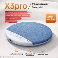 X3pro Bedroom Pillow Speaker Bluetooth 5.4, Under Pillow Sound Machine with White Noise, 30/60/90 Min Timers, HiFi Stereo Sound