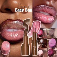 Waterproof Tapered Tip Lip Liner Pencil & Pearlescent Lipstick Set Long Lasting Matte Smooth Mirror Sparkling Lips Makeup Combo
