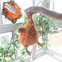 Y-1Pc Cute Soft Stuffed Chicken Home Decor Dolls Pencil Case Simulation Funny Plush Chicken Toys Pen Bag For Kid Christmas Gifts
