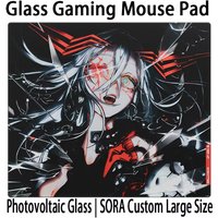 Glass Game Mouse Pad Wallhack Sp-005 Anime Hunter 450x400MM Frosted Surface For E-sports Gaming Desk Pad Photovoltaic Customized