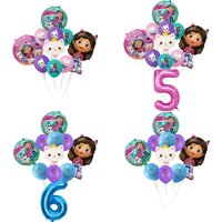 Gabby Dollhouse 1-9 Number Foil Balloons Set Double Sided Boys Girls Birthday Baby Shower Party Decor