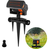 16 Hole Lawn Water Sprinkler Uniform Watering Oscillating Grass Sprinkler with Adjustable Spray Filter Garden Grass Irrigation