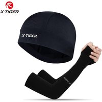 X-TIGER Summer Cycling Cap Sun Protection Sleeves Sports Arm Protectors Cycling Hats Caps Bicycle sleeves Combo Pack